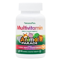 Animal Parade Sugar Free Children's Chewable Multi Assorted -- 90 Chewable Tablets (Жевательные таблетки) NaturesPlus