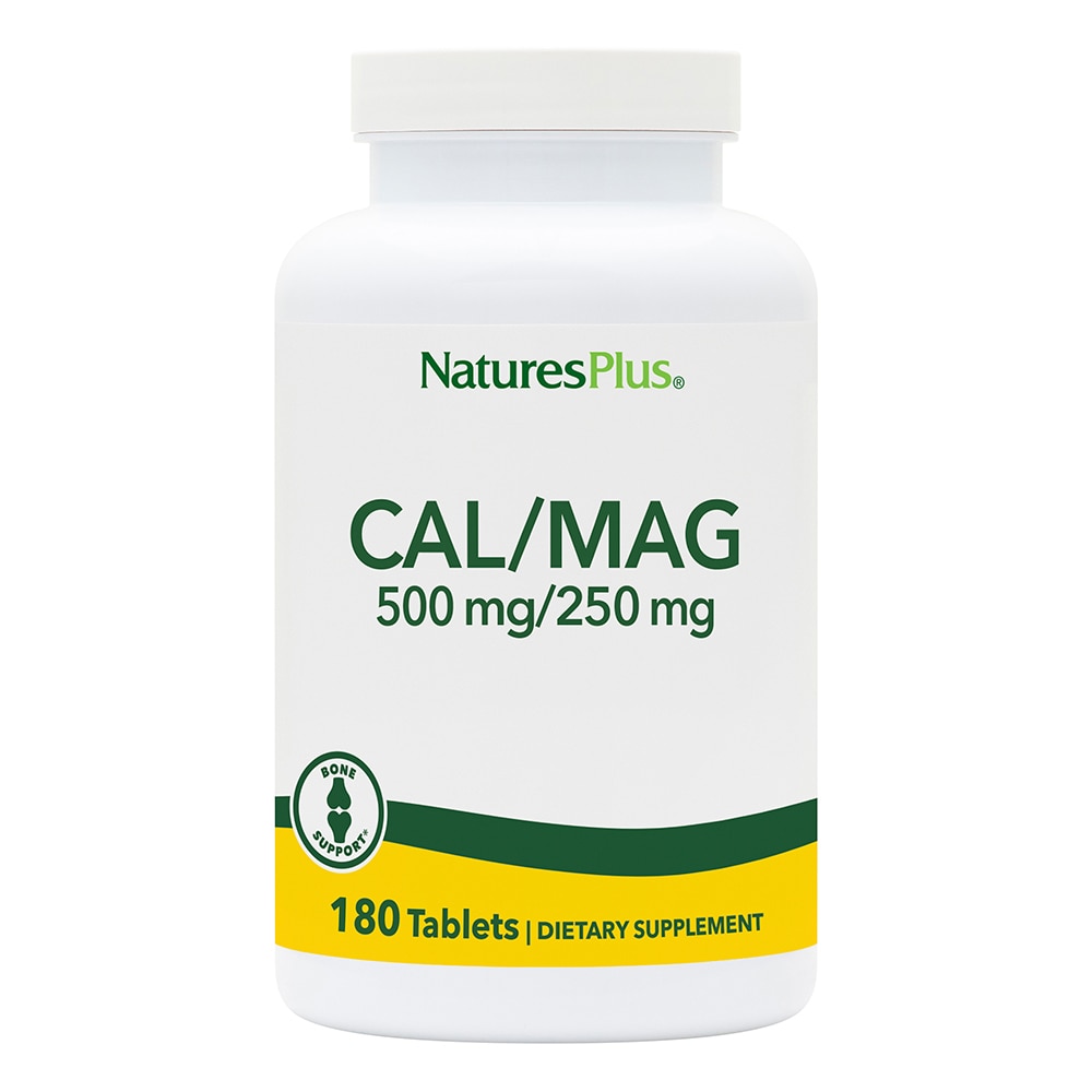 Кальций и Магний - Минеральная Добавка - 180 таблеток - NaturesPlus NaturesPlus