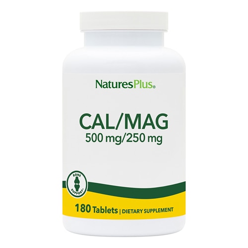 Кальций и Магний - Минеральная Добавка - 180 таблеток - NaturesPlus NaturesPlus