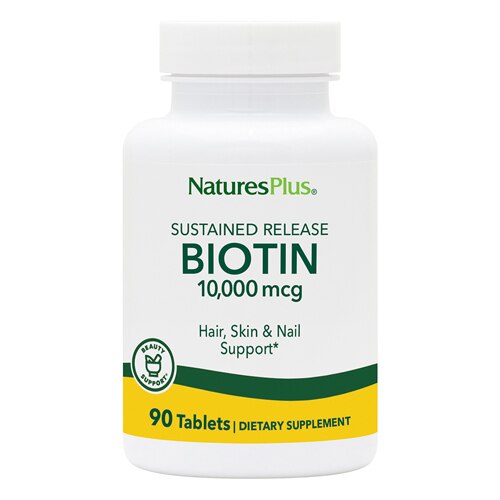 NaturesPlus Clinical Strength Biotin -- 10 мг -- 90 таблеток NaturesPlus