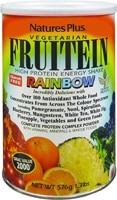 NaturesPlus Fruitein Вегетарианский энергетический коктейль с высоким содержанием белка "Радуга" -- 1,3 фунта NaturesPlus