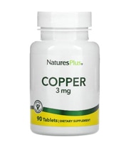 Copper -- 3 mg - 90 Tablets (Таблетки) NaturesPlus