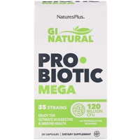 GI Natural ProBiotic Mega -- 120 billion CFU - 30 Capsules (Капсулы) NaturesPlus