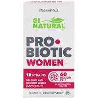 GI Natural ProBiotic Women -- 60 billion CFU - 30 Capsules (Капсулы) NaturesPlus