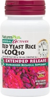 Herbal Actives Red Yeast Rice and CoQ10 -- 30 Vegetarian Tablets (Вегетарианские таблетки) NaturesPlus