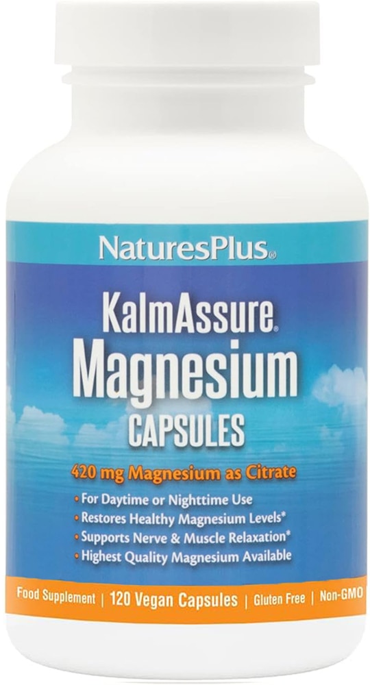 KalmAssure Магний - 420 мг - 90 Веганских Капсул - NaturesPlus NaturesPlus