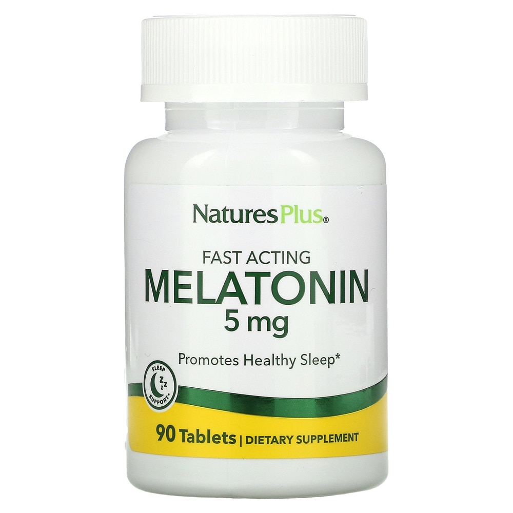 NaturesPlus Мелатонин -- 5 мг -- 90 таблеток NaturesPlus