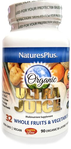 Органический мультивитаминный комплекс Ultra Juice® - 90 таблеток, 32 фруктов и овощей NaturesPlus