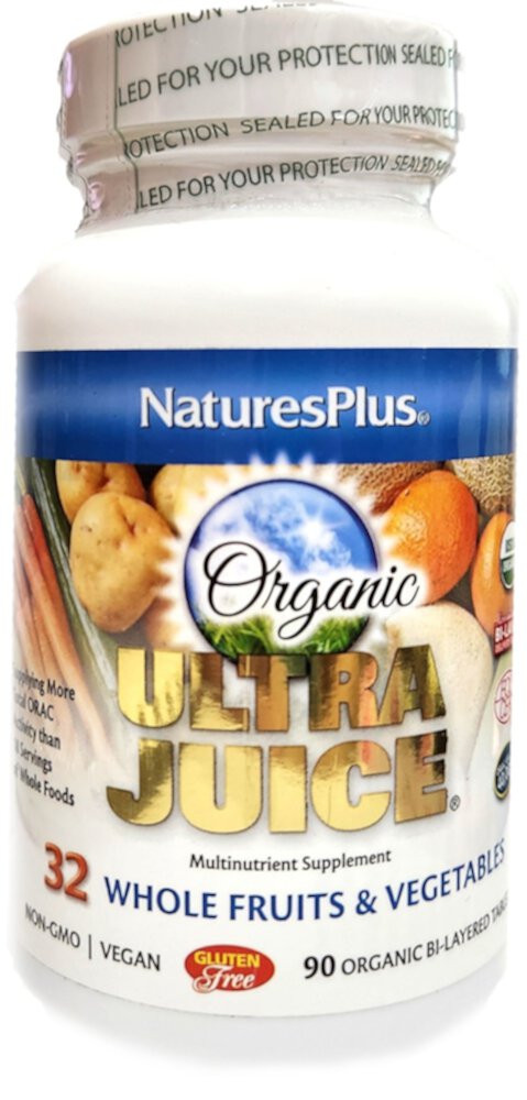 Organic Ultra Juice® Multinutrient Supplement -- 90 Tablets (Таблетки) NaturesPlus