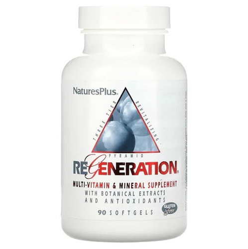 Мультивитамины и минералы Regeneration с экстрактами растений, 90 капсул NaturesPlus