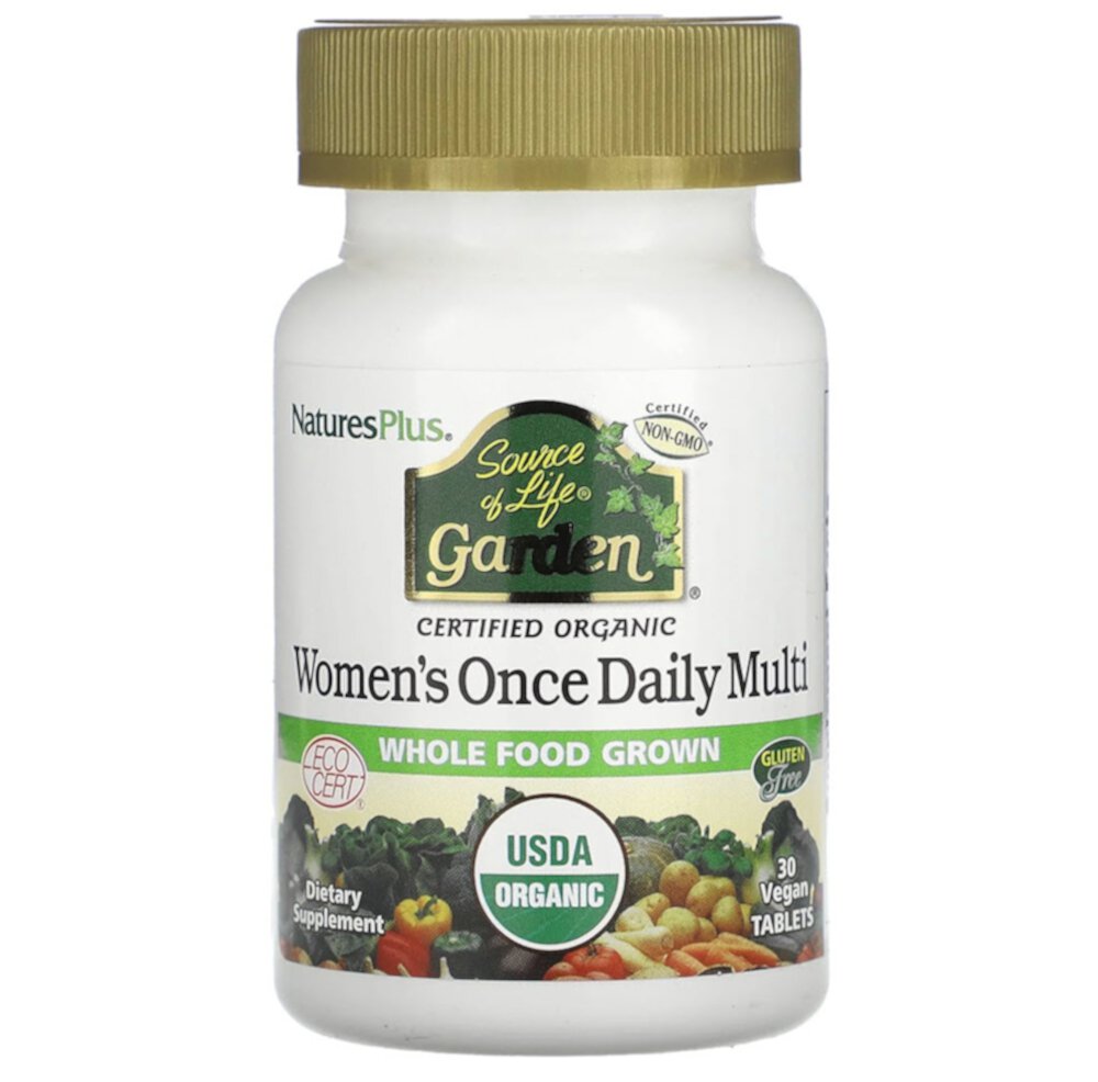 Source of Life Garden Women's Once Daily Multi -- 30 Vegan Tablets (Таблетки) NaturesPlus