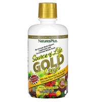 Source of Life® Gold Liquid (Жидкость) Multi-Vitamin Supplement Tropical Fruit -- 30 fl oz (Жидкие унции) NaturesPlus