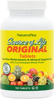 Source of Life Iron Free Multivitamin & Mineral Supplement -- 180 Tablets (Таблетки) NaturesPlus