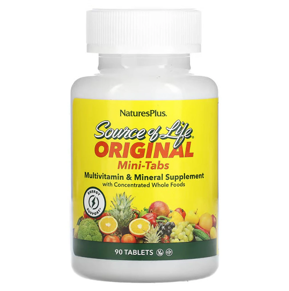 Source of Life Multi-Vitamin & Mineral No Iron -- 90 Tablets (Таблетки) NaturesPlus