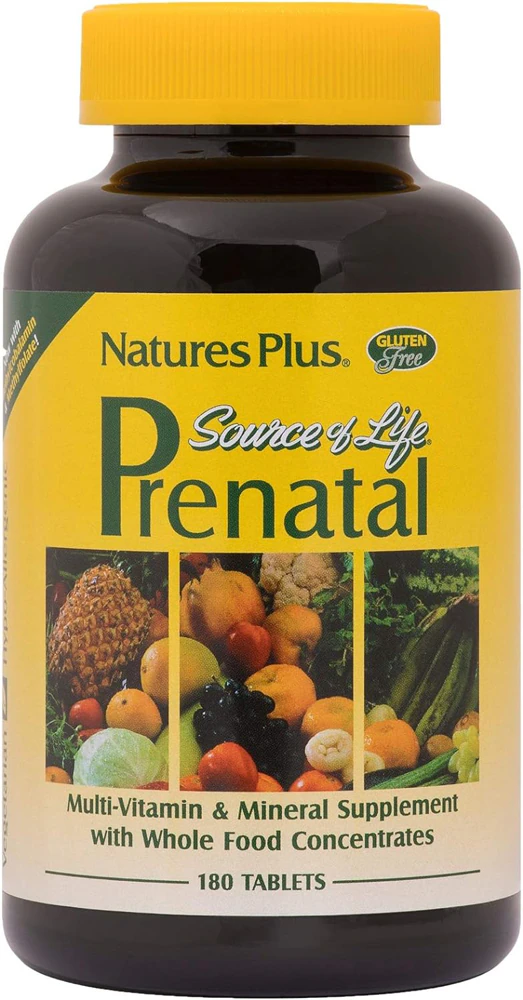 Source of Life Prenatal Multi-Vitamin -- 180 Tablets (Таблетки) NaturesPlus