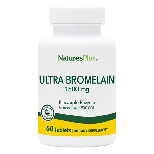 Ultra Bromelain -- 1500 mg - 60 Tablets (Таблетки) NaturesPlus