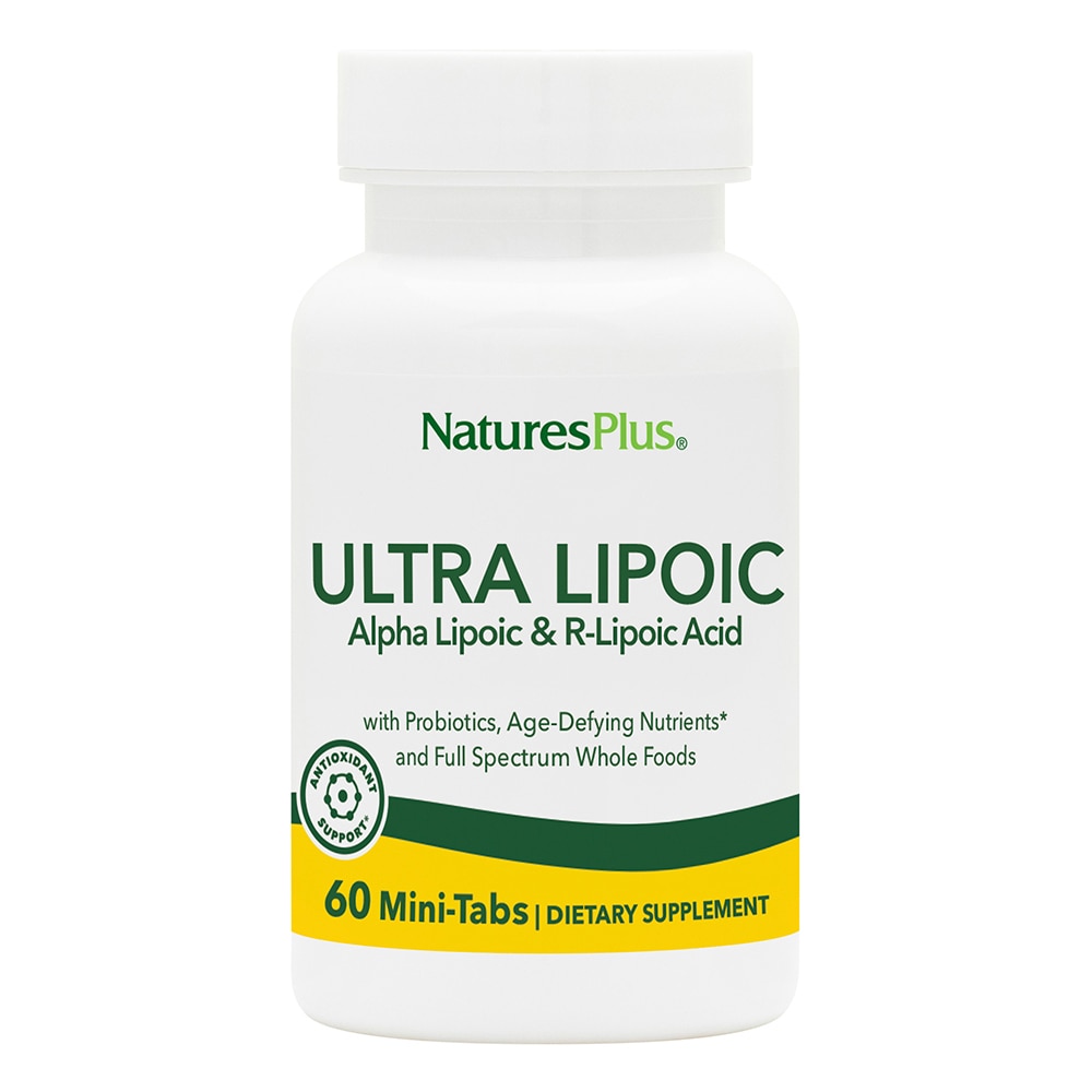 NaturesPlus Ultra Lipoic Bi-Layed Mini-Tabs — 60 мини-таблеток NaturesPlus