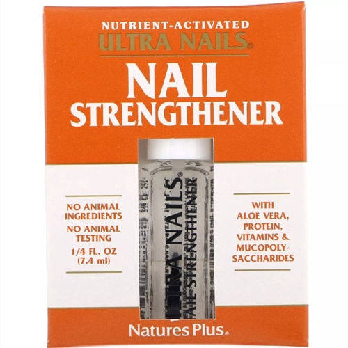 Ultra Nails® Nail Strengthener -- 0.25 fl oz (Жидкие унции) NaturesPlus