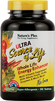 NaturesPlus Ultra Source of Life® Whole Life Energy Enhancer с лютеином без железа -- 90 таблеток NaturesPlus