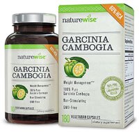 Garcinia Cambogia -- 180 Vegetarian Capsules (Вегетарианские капсулы) NatureWise