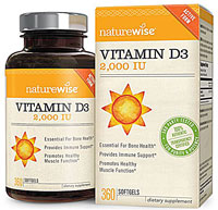 Vitamin D3 -- 2000 IU - 360 Solid NatureWise