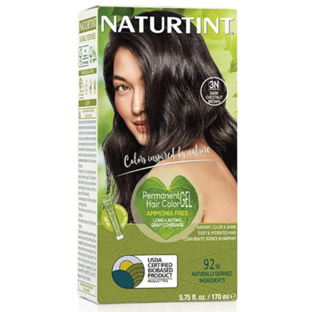 Стойкая краска для волос Naturtint 3N темно-каштановый коричневый -- 5,75 жидких унций Naturtint