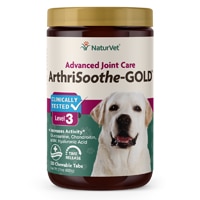 Усовершенствованный уход за суставами ArthriSoothe Gold для собак -- 120 жевательных таблеток NaturVet