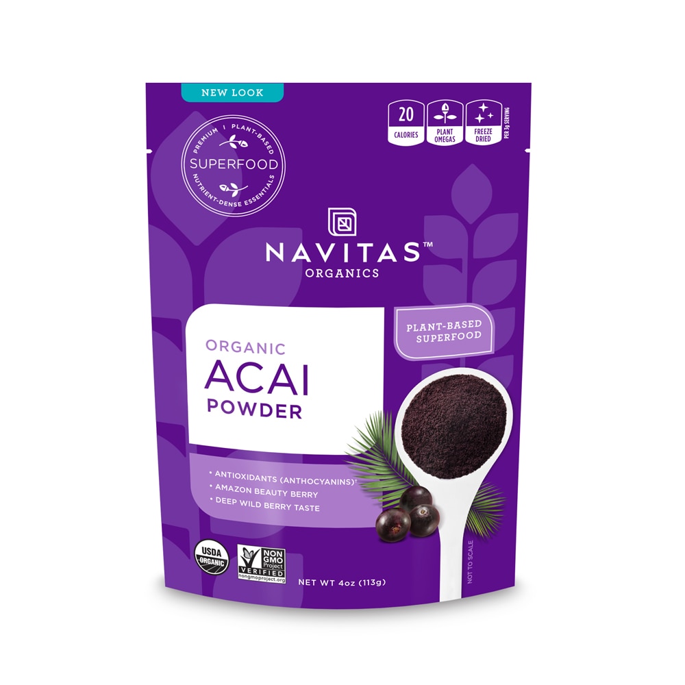 Acai Powder (Порошок) -- 4 oz (Унции) Navitas Organics