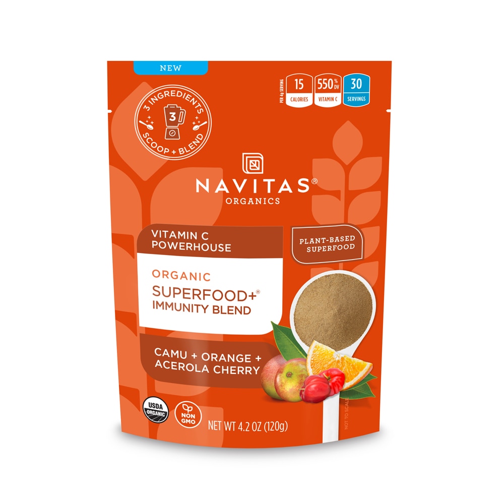 Superfood + Immunity Blend -- 4.2 oz (Унции) Navitas Organics