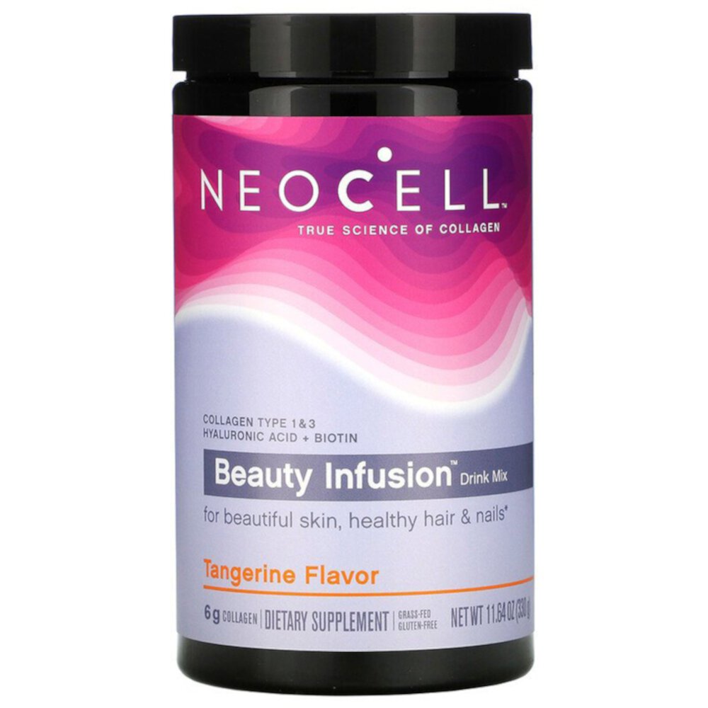 Beauty Infusion™, Коллаген Типы 1 и 3, Мандарин - 345 мл - Neocell Neocell
