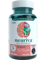 Gummies Добавка для улучшения работы мозга, без глютена, вегетарианский виноград, 50 жевательных конфет Neuriva