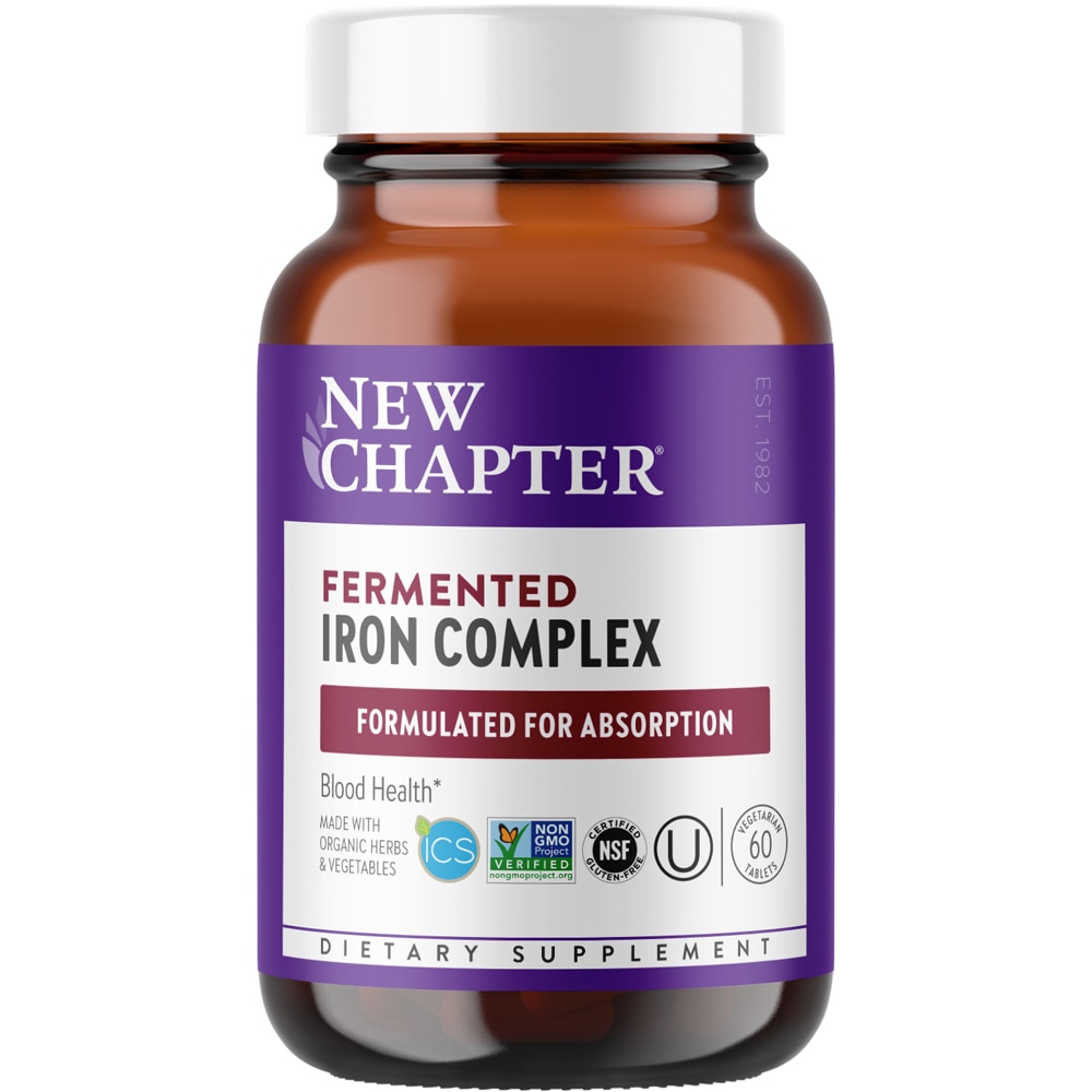 Комплекс ферментированного железа New Chapter — 60 вегетарианских таблеток New Chapter