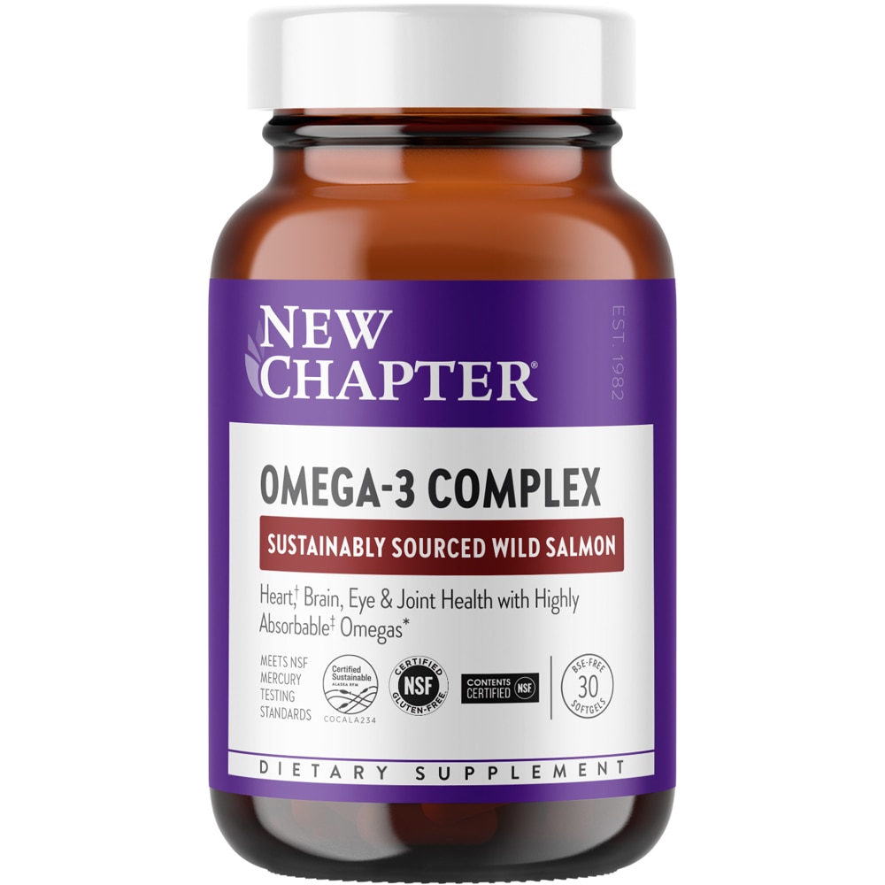 Omega-3 Complex -- 30 Softgels (Мягкие капсулы) New Chapter