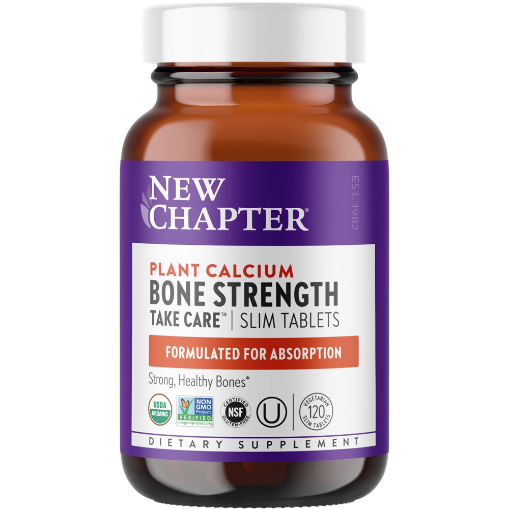 Bone Strength Take Care - Organic Plant Calcium Supplement -- 120 Vegetarian SlimTablets New Chapter