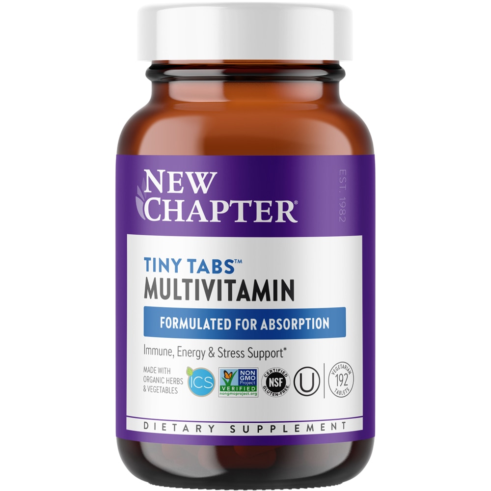 Tiny Tabs Multivitamin -- 192 Vegetarian Tablets (Вегетарианские таблетки) New Chapter