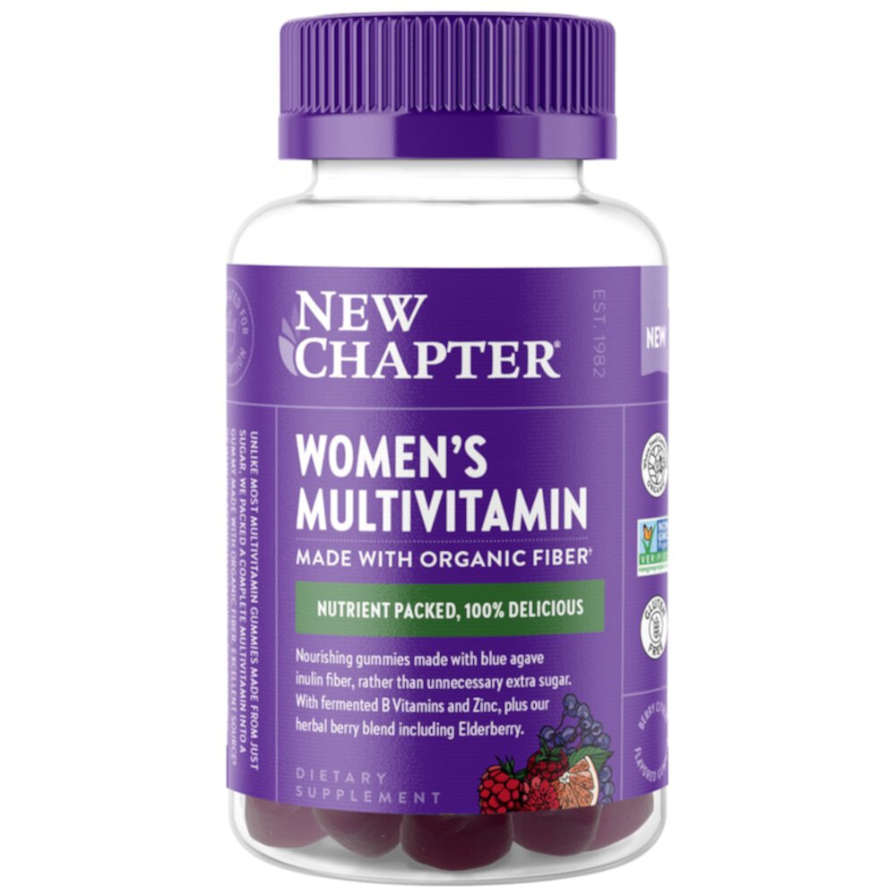 Женские мультивитаминные жевательные конфеты New Chapter Berry Citrus — 75 жевательных конфет New Chapter