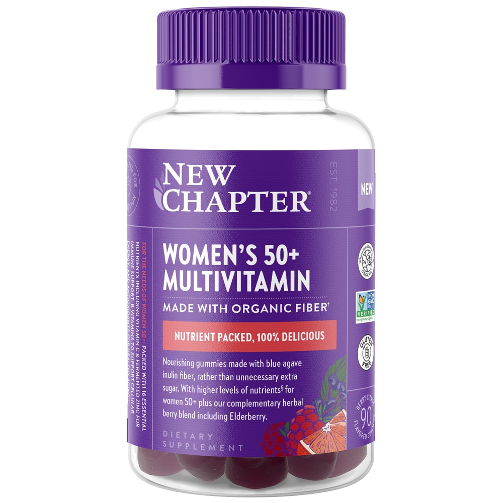 Women's Multivitamin 50 Plus -- 90 Gummies (Жевательные конфеты) New Chapter