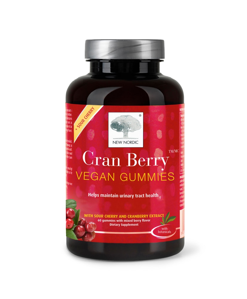 New Nordic Cran Berry Vegan Gummies Mixed Berry — 60 жевательных конфет New Nordic