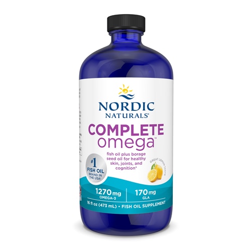 Комплексный жидкий рыбий жир Omega и лимон GLA — 1440 мг — 16 жидких унций Nordic Naturals