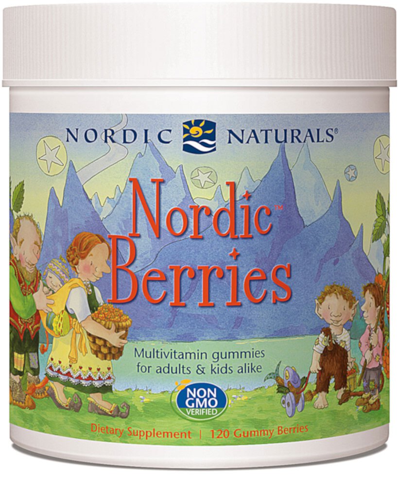 Nordic Berries Multivitamin Gummies (Жевательные конфеты) for Adults & Kids Original -- 120 Gummies Nordic Naturals