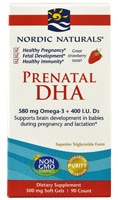 Prenatal DHA Strawberry -- 500 mg - 90 Softgels (Мягкие капсулы) Nordic Naturals