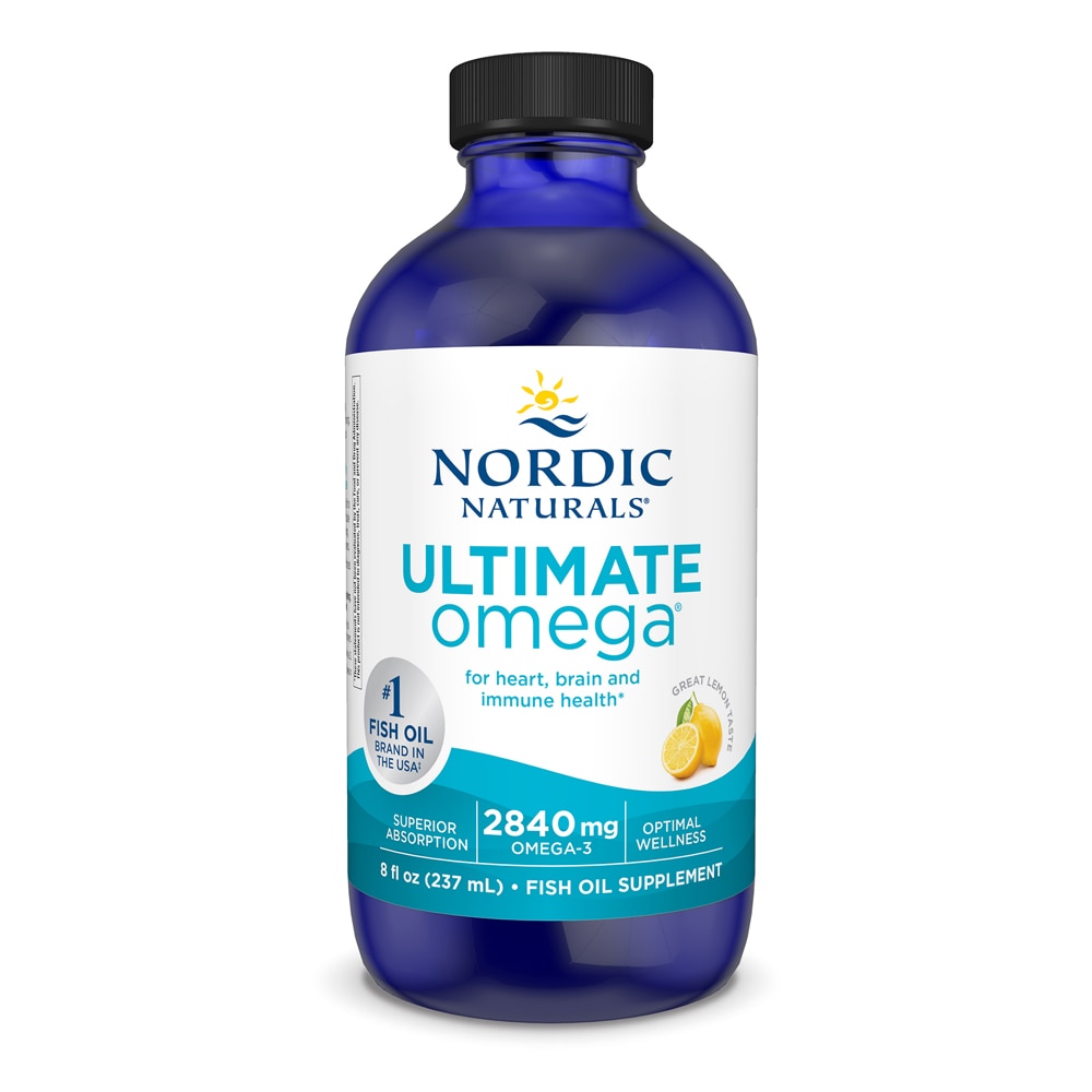 Ultimate Omega Lemon — 8 жидких унций Nordic Naturals