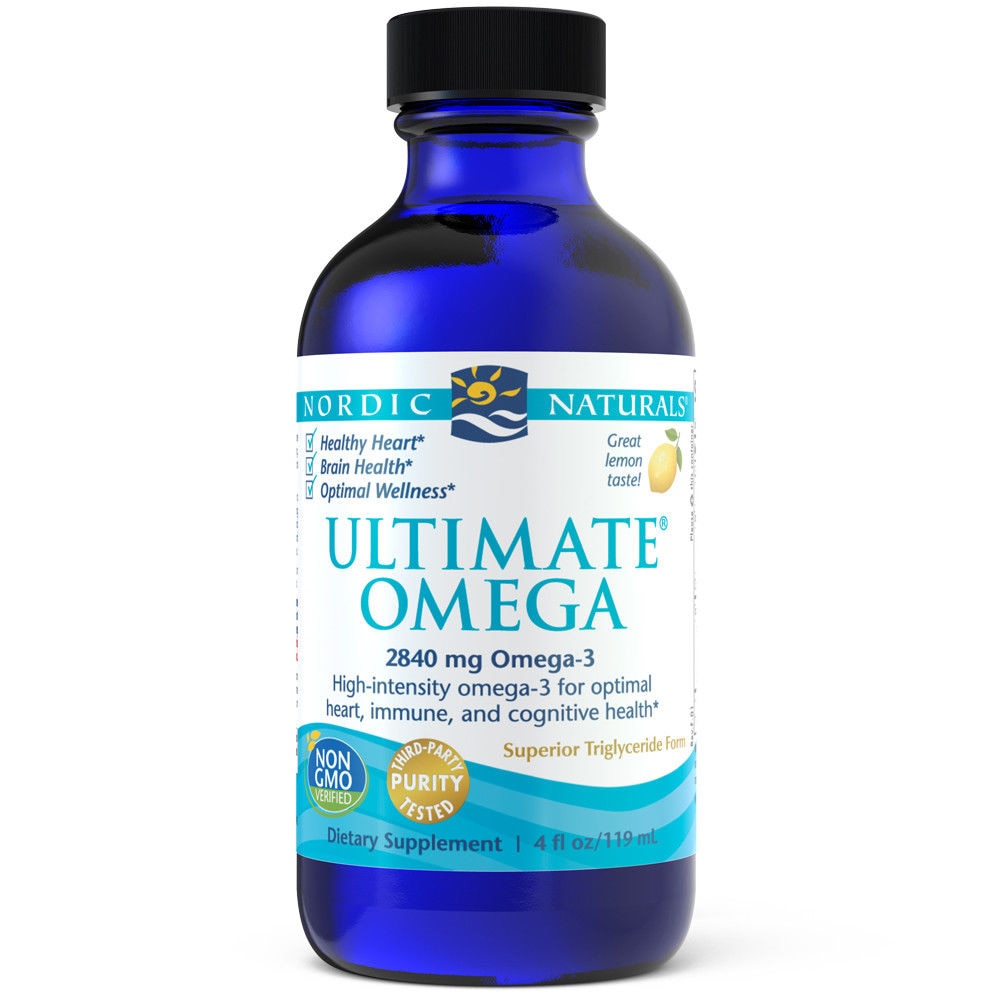 Ultimate Omega Lemon — 4 жидких унции Nordic Naturals