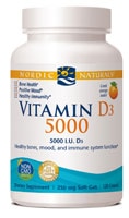 Vitamin D3 5000 Orange -- 250 mg - 120 Softgels (Мягкие капсулы) Nordic Naturals