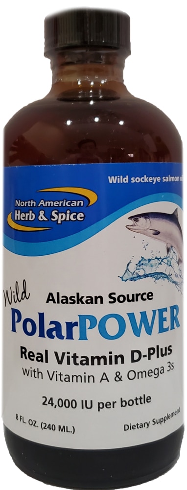 PolarPower™ Real Vitamin D-Plus -- 24000 IU - 8 fl oz (Жидкие унции) North American Herb & Spice