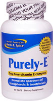 Purely-E™ -- 60 Capsules (Капсулы) North American Herb & Spice