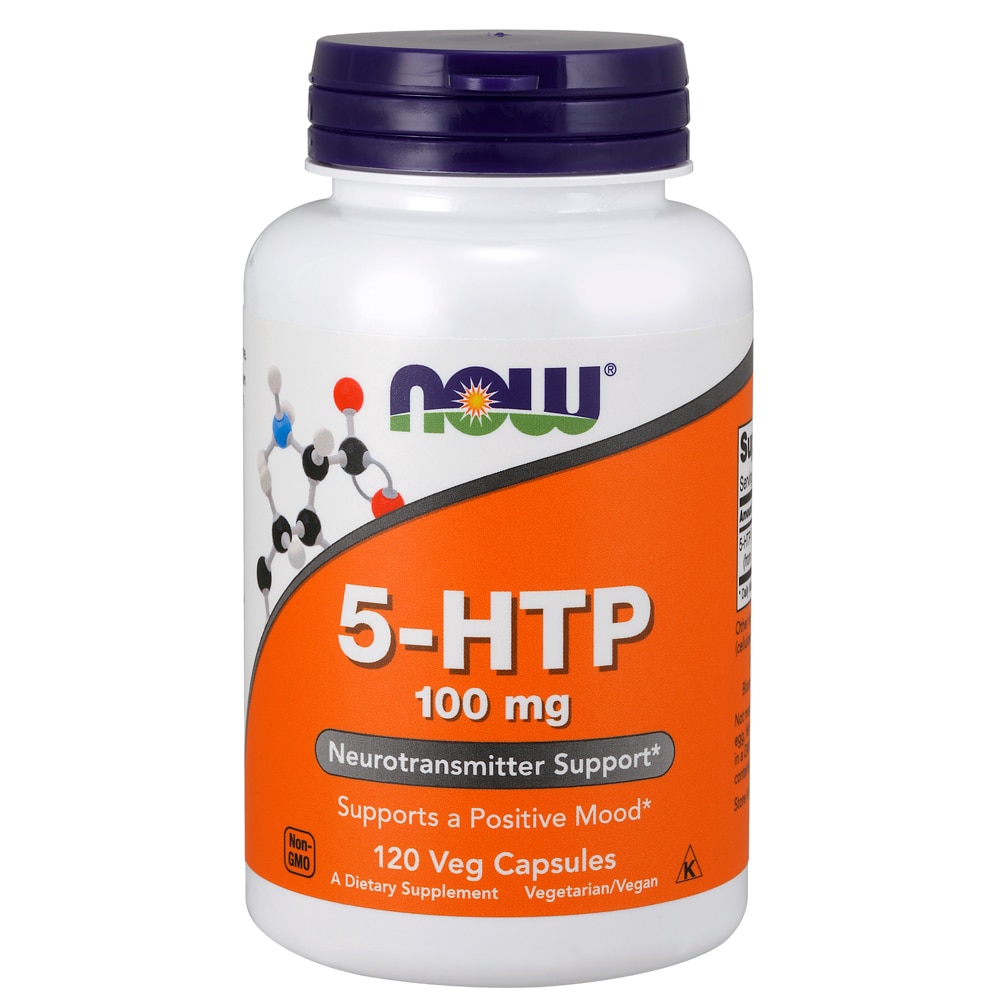 5-HTP - 100 мг - 120 растительных капсул - NOW Foods NOW Foods
