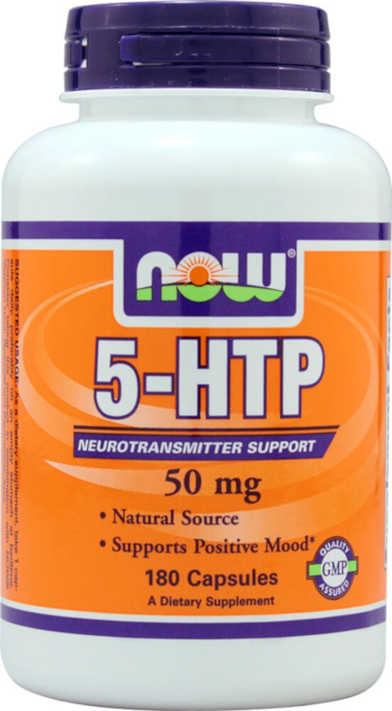 NOW 5-HTP — 50 мг — 180 растительных капсул NOW Foods