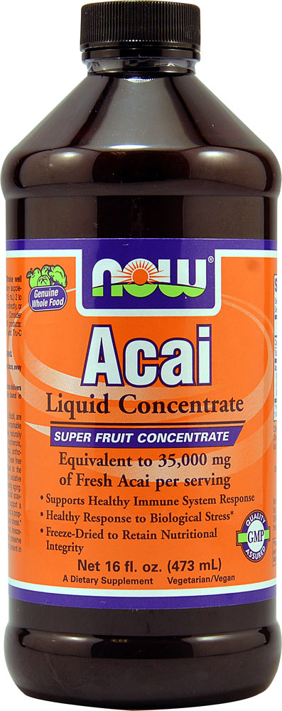 Acai Liquid (Жидкость) Concentrate -- 16 fl oz (Жидкие унции) NOW Foods