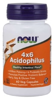 Acidophilus 4 X 6 - 60 вегетарианских капсул - NOW Foods NOW Foods